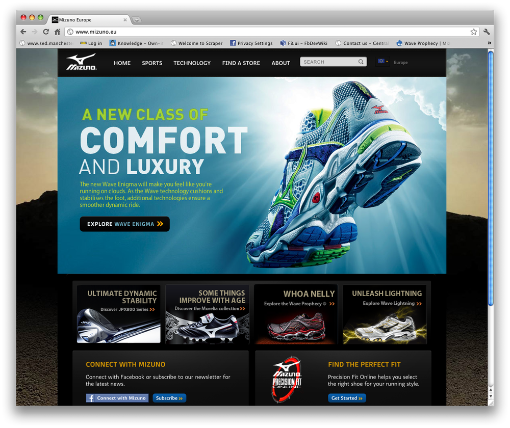 mizuno website